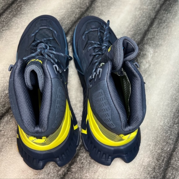 Hoka One One Tennine Ombre Blue Green Athletic Trail Hiking Running Sneakers - Picture 5 of 8